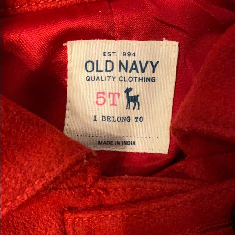 Red girls coat - Picture 3 of 3